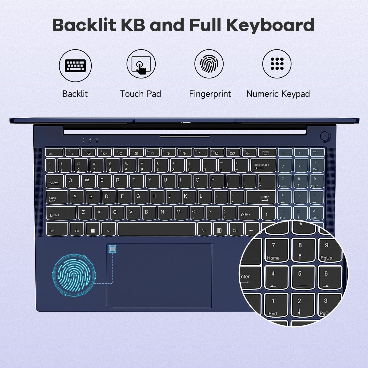 KYYWEE 15.6 N153 FHD R5 6600H Laptop-Blue-2TB