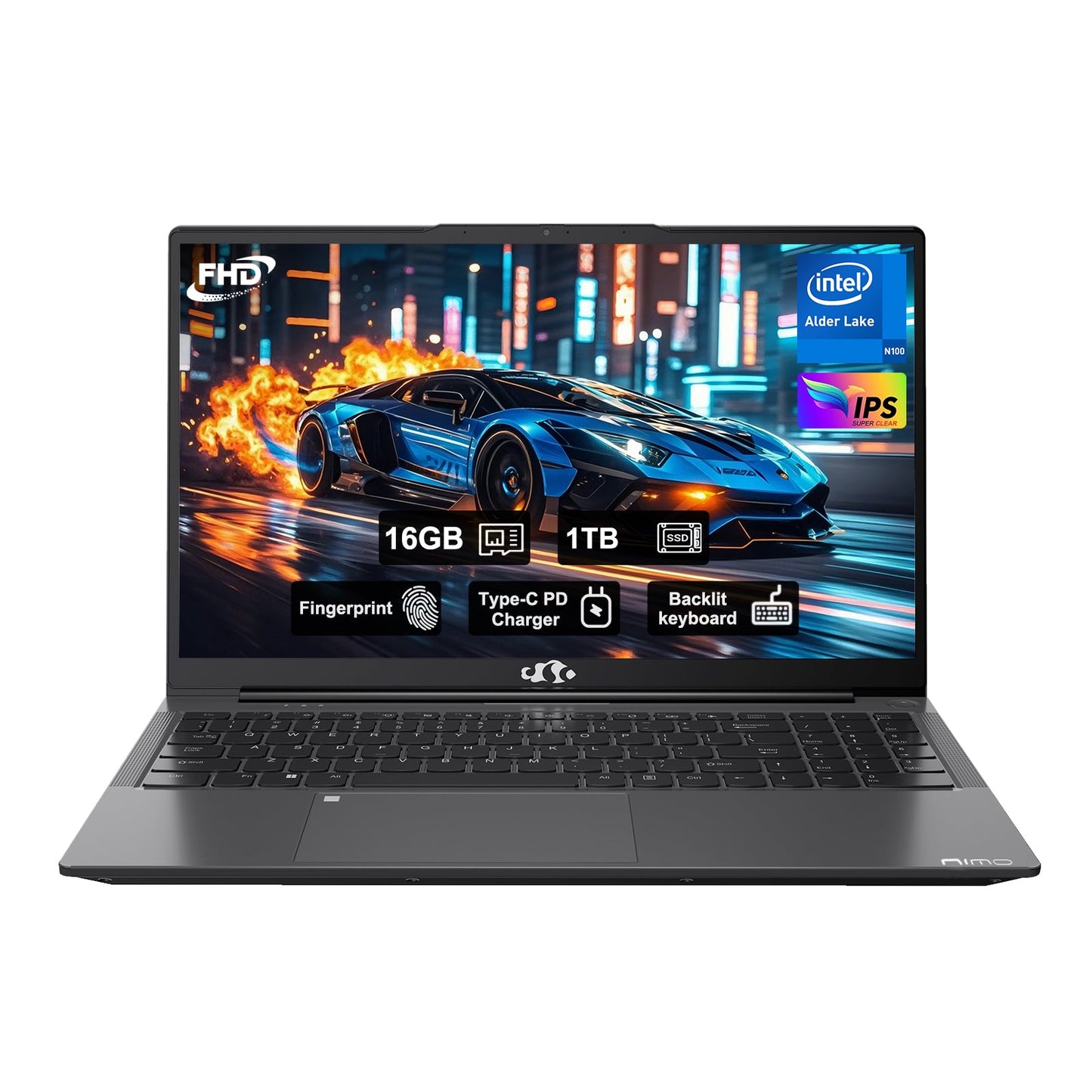 KYYWEE15.6" N151 FHD laptop for Home and School-16GB-Gray