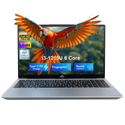 KYYWEE 15.6 FHD N154 I3-1215U Laptop for Student and Business-32GB-2TB-Silver