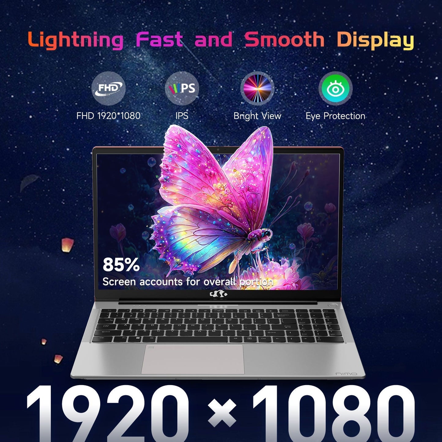 KYYWEE15.6" N151 FHD laptop for Home and School-16GB-Gray