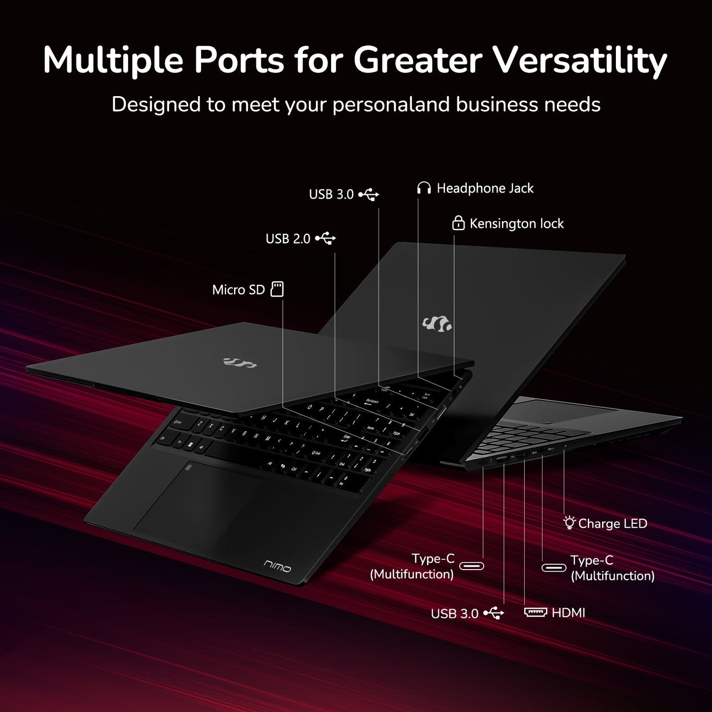 15.6'' R7 6800H FHD Business Gaming Laptop Computer-Black-32GB-1TB