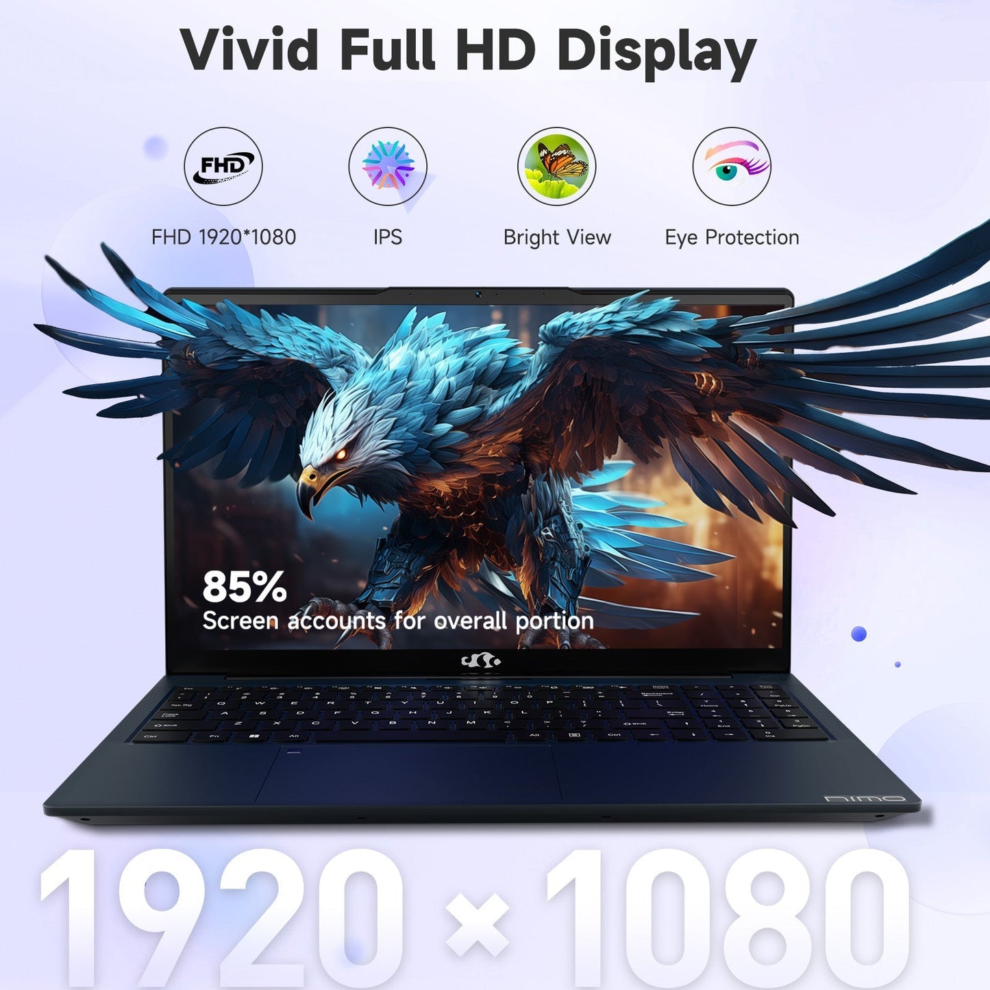 KYYWEE 15.6 FHD N154 I3-1215U Laptop for Student and Business-32GB-1TB-Blue