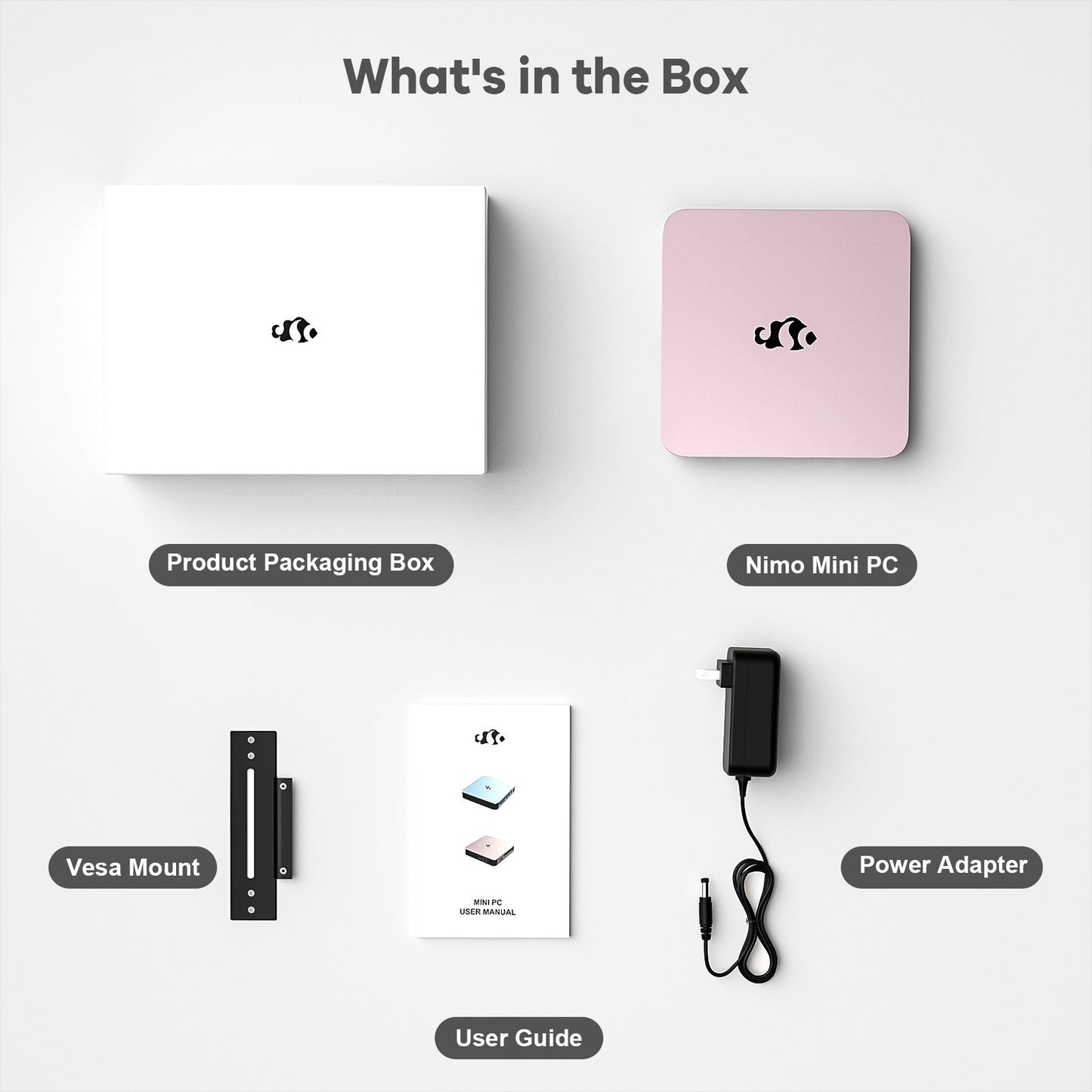 KYYWEE Minipc DNB1 (In Metal) Intel N100 Processor for Home and School 16GB - 512GB - Pink