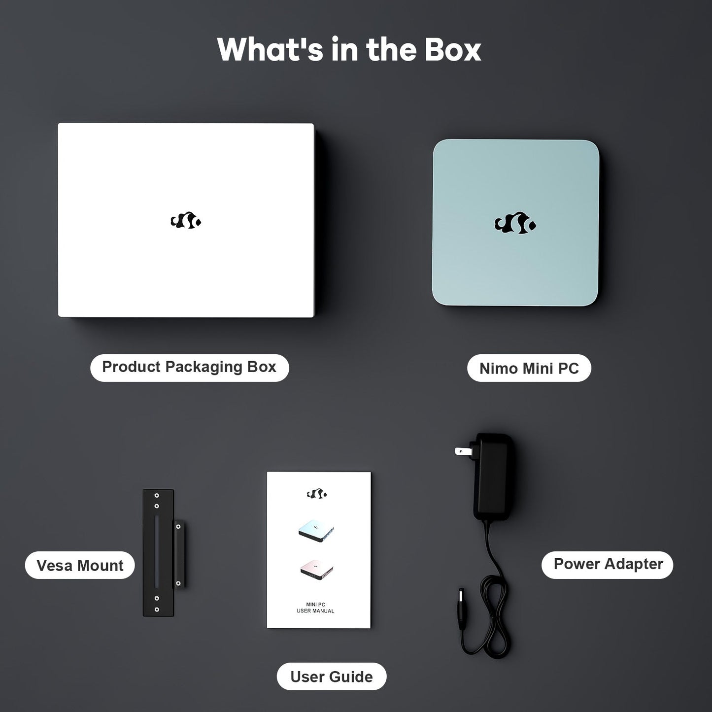 KYYWEE Minipc DNB1 (In Metal) Intel N100 Processor for Home and School 16GB - 512GB - Blue