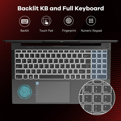 KYYWEE 15.6 N153 FHD R5 6600H Laptop-Gray-2TB